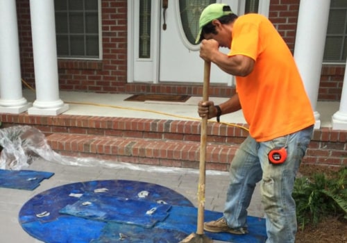 What is a stamped concrete overlay?